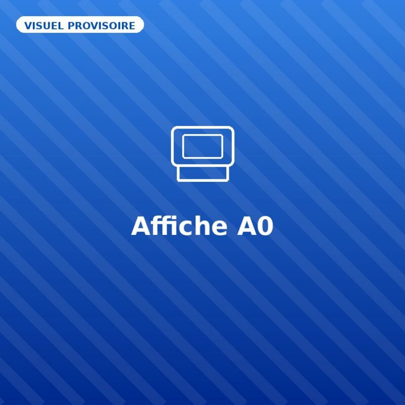 Affiche A0 — visuel provisoire, à remplacer par votre propre photo