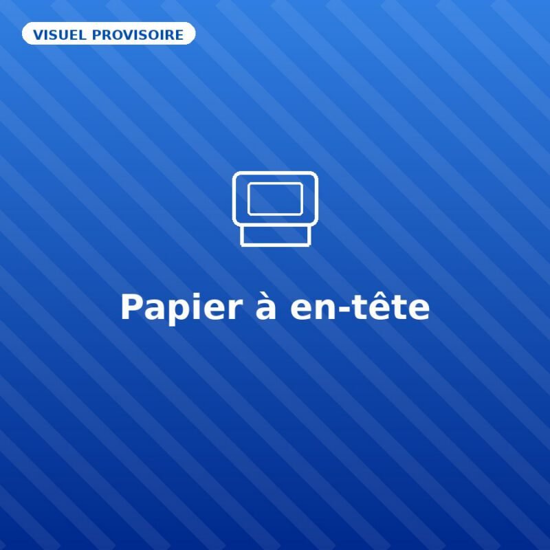 Papier à en-tête — visuel provisoire, à remplacer par votre propre photo